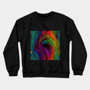 Multicolor Flow Lines Crewneck Sweatshirt